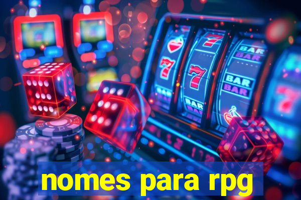 nomes para rpg